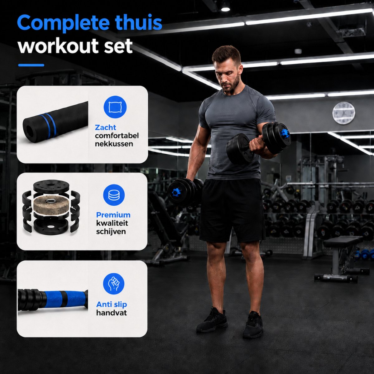 Sportfloww Dumbbells 28.5 KG