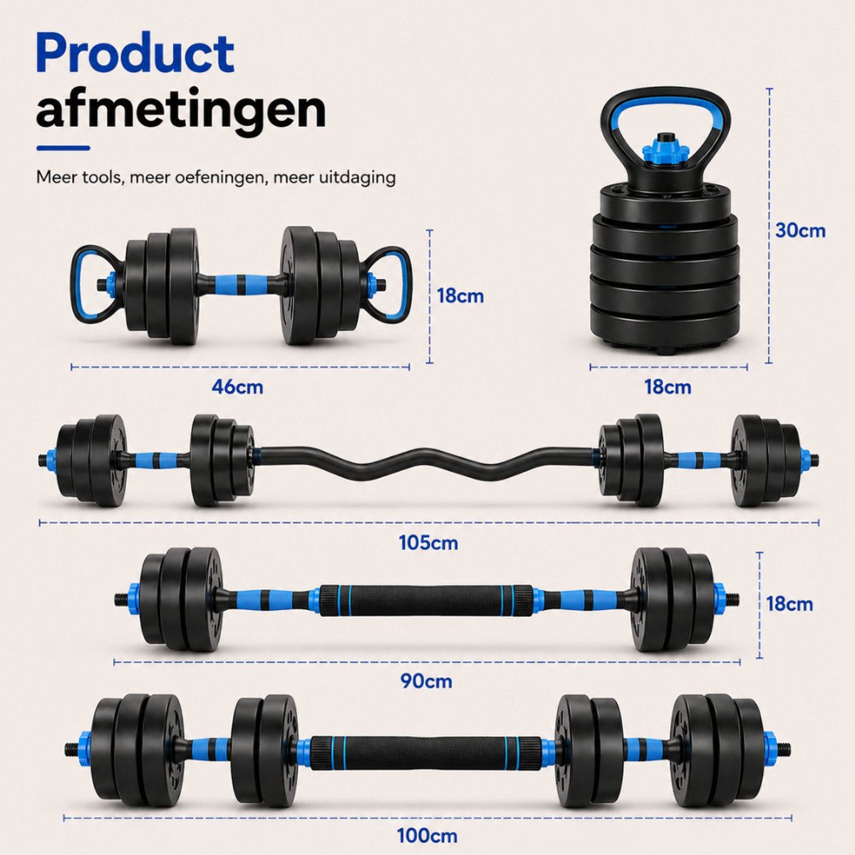 Sportfloww Dumbbells 28.5 KG
