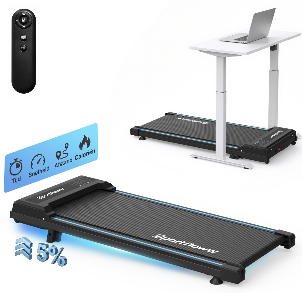 Sportfloww Loopband 8 km/h - 5% Incline