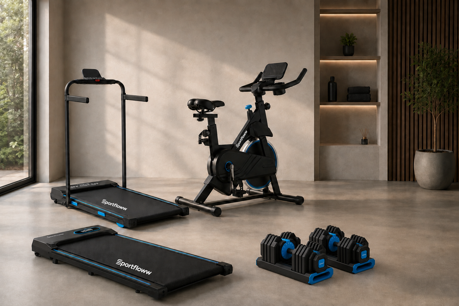 Fitnessruimte met apparaten