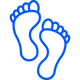Voetplaatsing zones